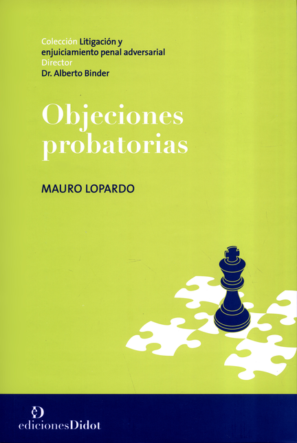 Portada de OBJECIONES PROBATORIAS de LOPARDO, Mauro