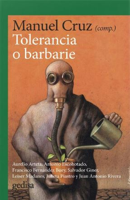 Portada de TOLERANCIA O BARBARIE