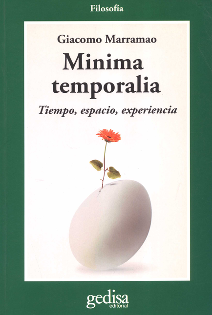 Portada de MINIMA TEMPORALIA TIEMPO ESPACIO EXPERIENCIA