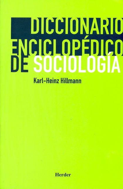 Portada de DICCIONARIO ENCICLOPEDICO DE SOCIOLOGIA