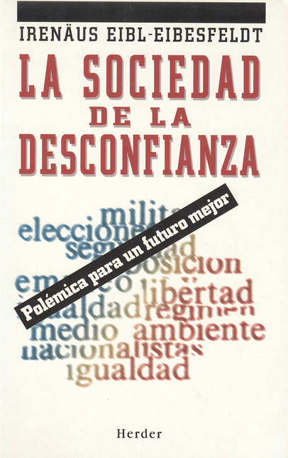 Portada de SOCIEDAD DE LA DESCONFIANZA. POLEMICA PARA UN FUTURO MEJOR, LA