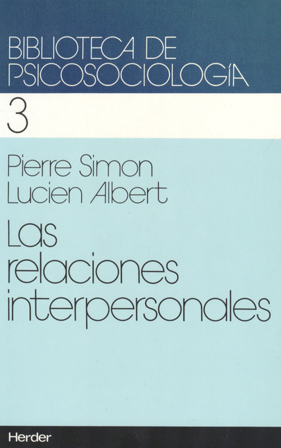 Portada de RELACIONES INTERPERSONALES, LAS