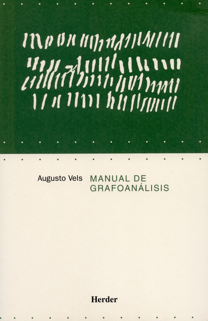 Portada de MANUAL DE GRAFOANALISIS de VELS, Augusto