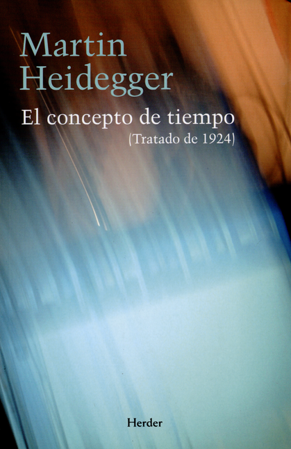 Portada de CONCEPTO DE TIEMPO (TRATADO DE 1924), EL