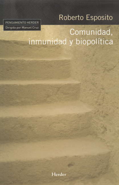 Portada de COMUNIDAD INMUNIDAD Y BIOPOLITICA