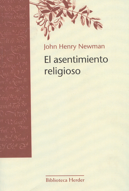Portada de ASENTIMIENTO RELIGIOSO, EL de NEWMAN, John Henry