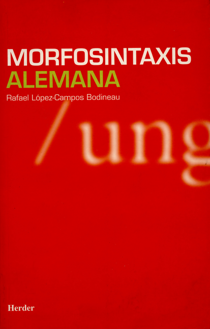 Portada de MORFOSINTAXIS ALEMANA de LÓPEZ- CAMPOS, Rafael