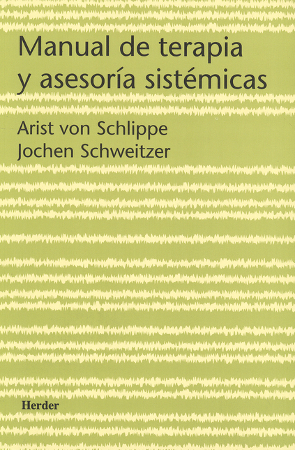 Portada de MANUAL DE TERAPIA Y ASESORIA SISTEMICAS