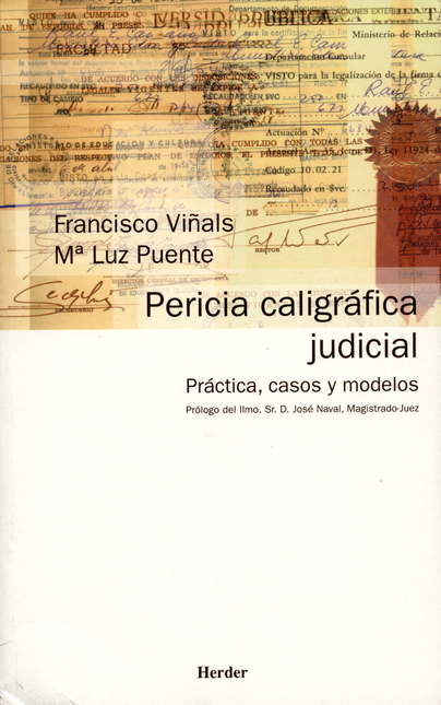 Portada de PERICIA CALIGRAFICA JUDICIAL. PRACTICA, CASOS Y MODELOS