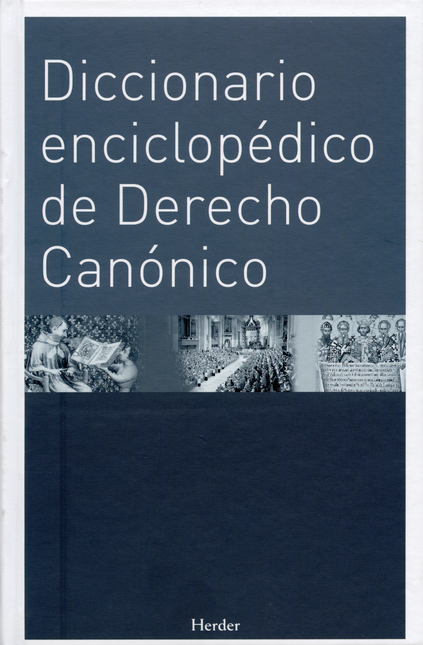 Portada de DICCIONARIO ENCICLOPEDICO DE DERECHO CANONICO