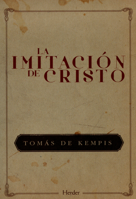 Portada de IMITACION DE CRISTO (2ª ED), LA de DE KEMPIS, Tomás