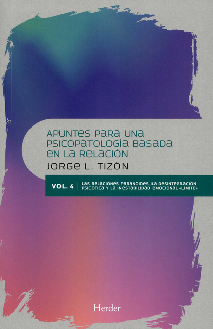 Portada de APUNTES PARA UNA PSICOPATOLOGIA/VOL.4/ BASADA EN LA RELACION
