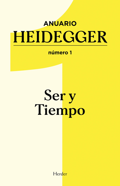 Portada de ANUARIO HEIDEGGER NUMERO 1 SER Y TIEMPO