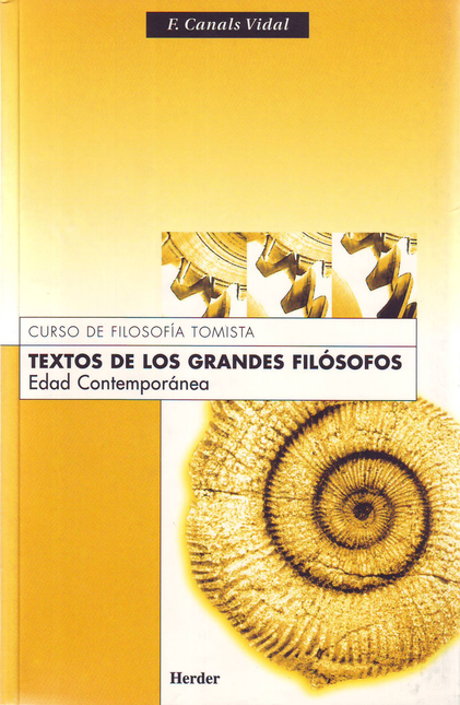 Portada de TEXTOS DE LOS GRANDES FILOSOFOS EDAD CONTEMPORANEA