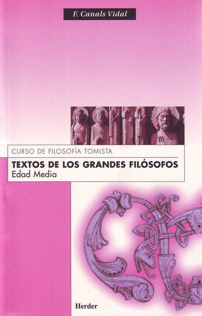 Portada de TEXTOS DE LOS GRANDES FILOSOFOS EDAD MEDIA