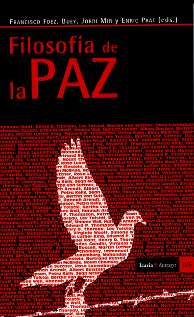 Portada de FILOSOFIA DE LA PAZ de FERNÁNDEZ BUEY, Francisco
