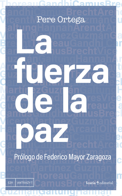 Portada de FUERZA DE LA PAZ, LA de ORTEGA, Pere