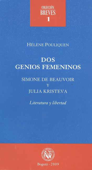 Portada de DOS GENIOS FEMENINOS. SIMONE DE BEAUVOIR Y JULIA KRISTEVA