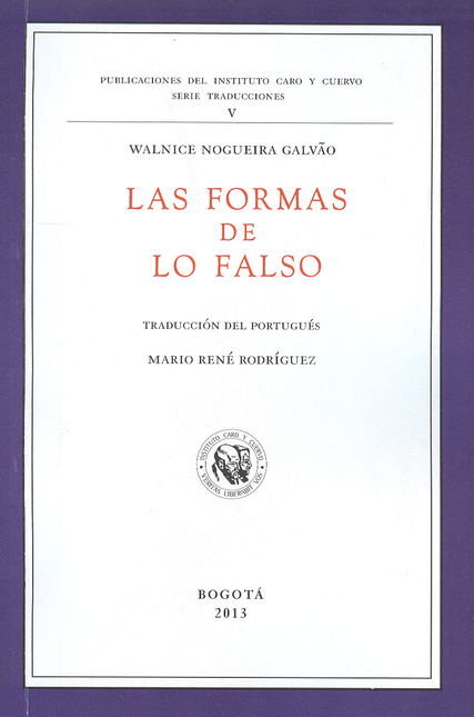 Portada de FORMAS DE LO FALSO, LAS