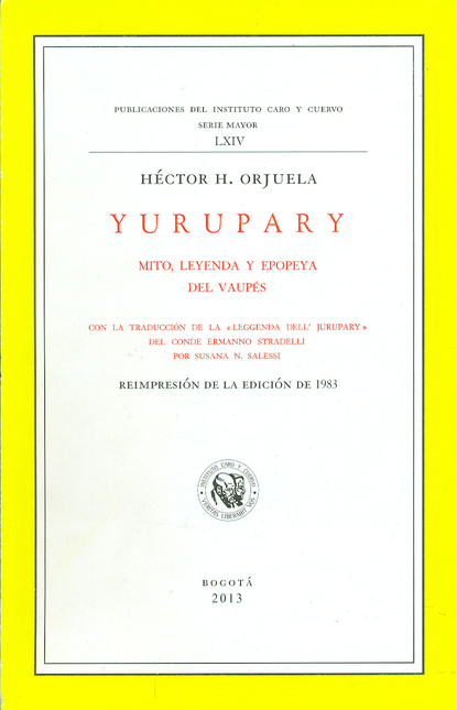 Portada de YURUPARY MITO LEYENDA Y EPOPEYA DEL VAUPES