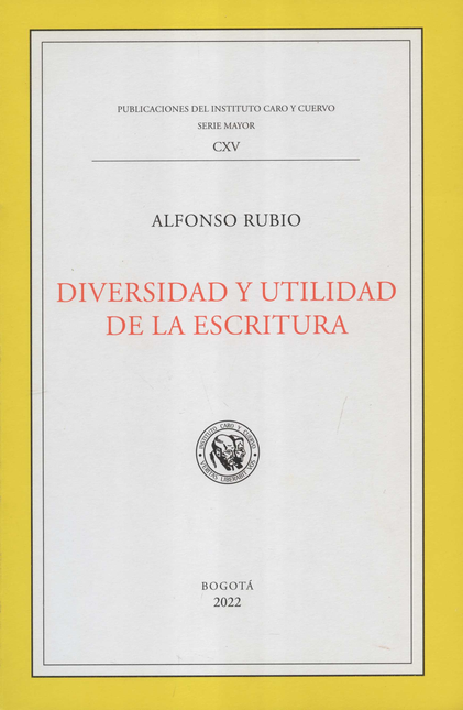 Portada de DIVERSIDAD Y UTILIDAD DE LA ESCRITURA