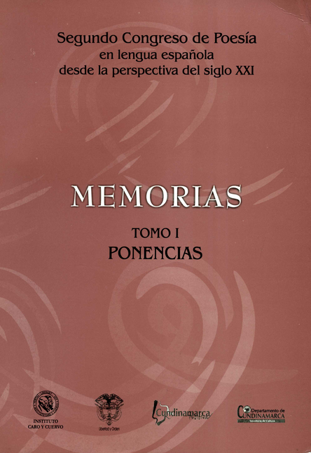 Portada de SEGUNDO CONGRESO DE POESIA (TOMO I) EN LENGUA ESPAÑOLA