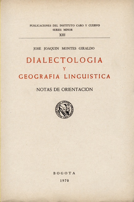 Portada de DIALECTOLOGIA Y GEOGRAFIA LINGUISTICA