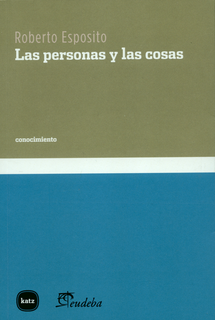 Portada de PERSONAS Y LAS COSAS, LAS (REIMP/COL2019)
