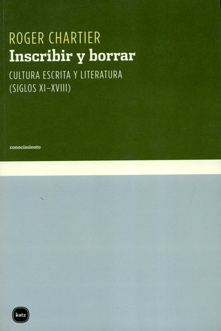 Portada de INSCRIBIR Y BORRAR (R)