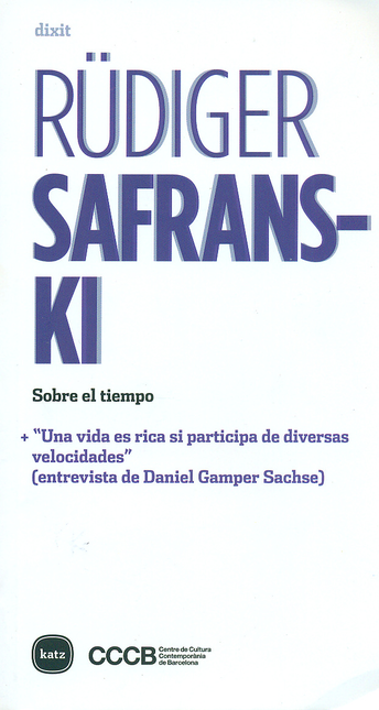 Portada de RUDIGER SAFRANSKI. SOBRE EL TIEMPO