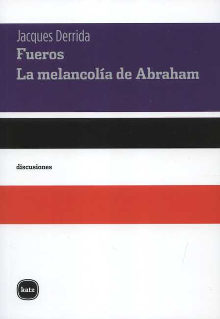 Portada de FUEROS LA MELANCOLIA DE ABRAHAM