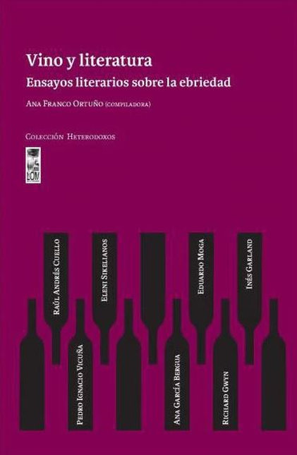 Portada de VINO Y LITERATURA ENSAYOS LITERARIOS SOBRE LA EBRIEDAD
