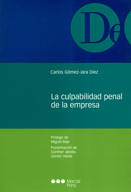 Portada de CULPABILIDAD PENAL DE LA EMPRESA, LA