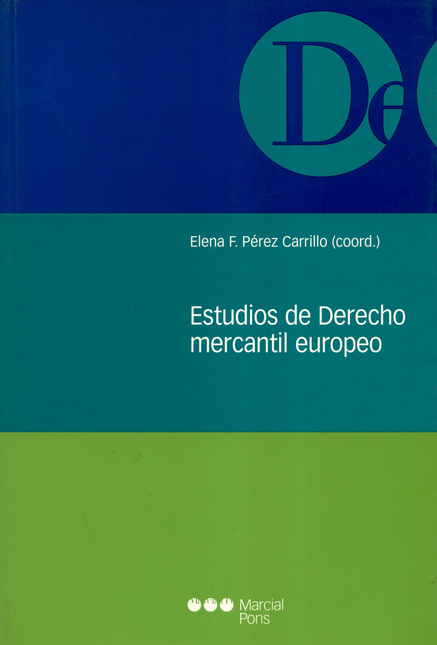Portada de ESTUDIOS DE DERECHO MERCANTIL EUROPEO