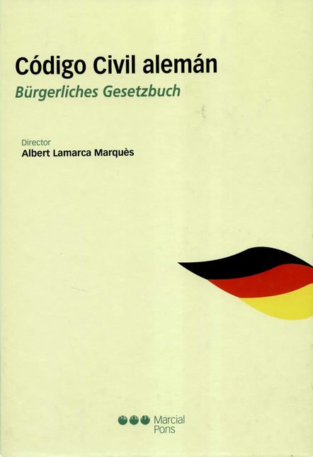 Portada de CODIGO CIVIL ALEMAN de LAMARCA MARQUÈS, Albert