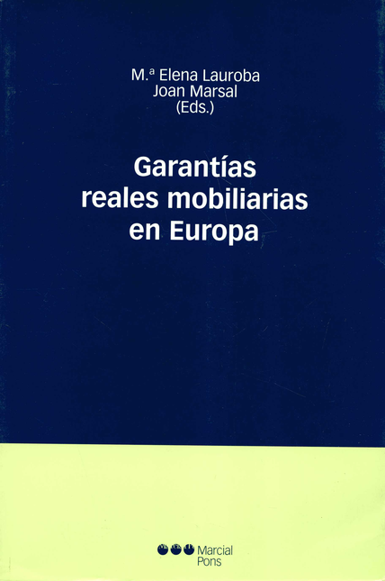 Portada de GARANTIAS REALES MOBILIARIAS EN EUROPA
