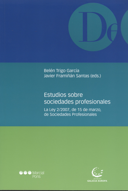 Portada de ESTUDIOS SOBRE SOCIEDADES PROFESIONALES