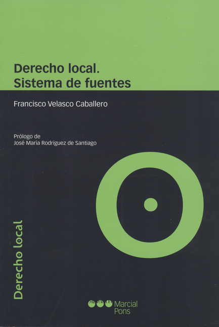 Portada de DERECHO LOCAL SISTEMA DE FUENTES