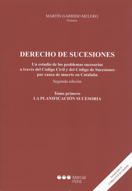 Portada de DERECHO DE SUCESIONES (2 TOMOS)(2ª ED). UN ESTUDIO A LOS PROBLEMAS SUCESORIOS A TRAVES DEL CODIGO CIVIL Y DEL
