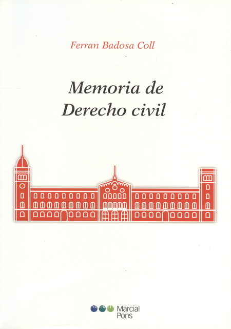 Portada de MEMORIA DE DERECHO CIVIL