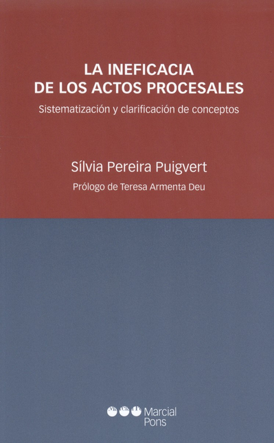 Portada de INEFICACIA DE LOS ACTOS PROCESALES, LA