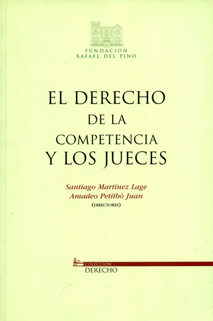 Portada de DERECHO DE LA COMPETENCIA Y LOS JUECES, EL