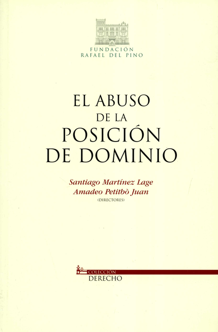 Portada de ABUSO DE LA POSICION DE DOMINIO, EL