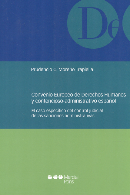 Portada de CONVENIO EUROPEO DE DERECHOS HUMANOS Y CONTENCIOSO ADMINISTRATIVO ESPAÑOL