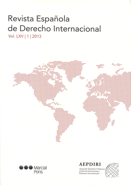 Portada de REV. ESPAÑOLA DE DERECHO # 65-1 INTERNACIONAL