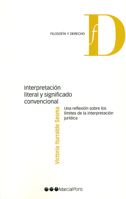 Portada de INTERPRETACION LITERAL Y SIGNIFICADO CONVENCIONAL