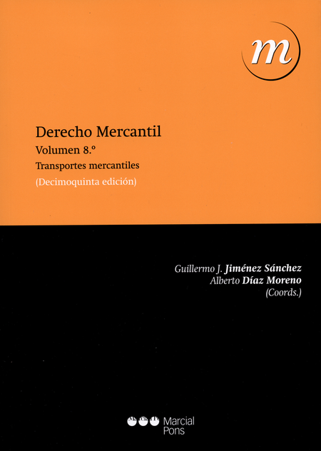 Portada de DERECHO MERCANTIL VIII TRANSPORTES MERCANTILES