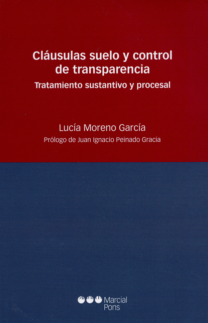 Portada de CLAUSULAS SUELO Y CONTROL DE TRANSPARENCIA. TRATAMIENTO SUSTANTIVO Y PROCESAL