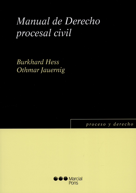 Portada de MANUAL DE DERECHO PROCESAL CIVIL