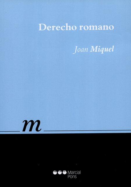 Portada de DERECHO ROMANO de MIQUEL, Joan